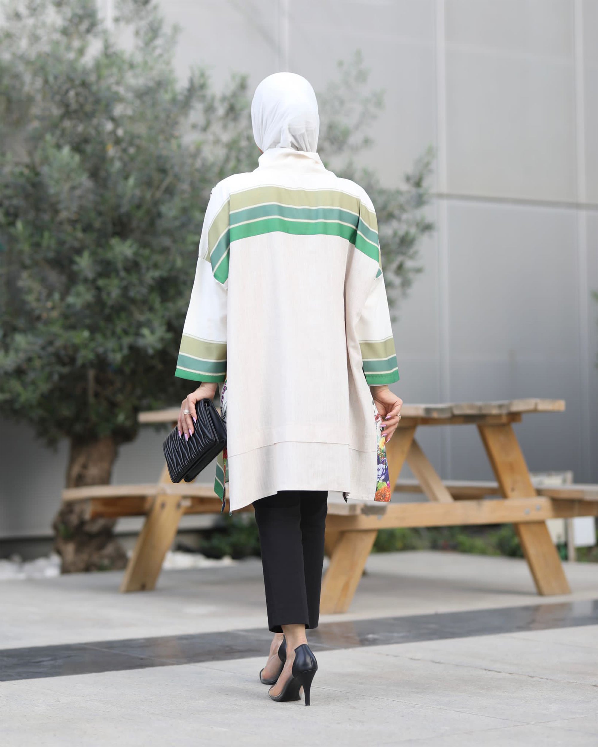 Shirt Model 1032 - linen & Cotton - White & Colored