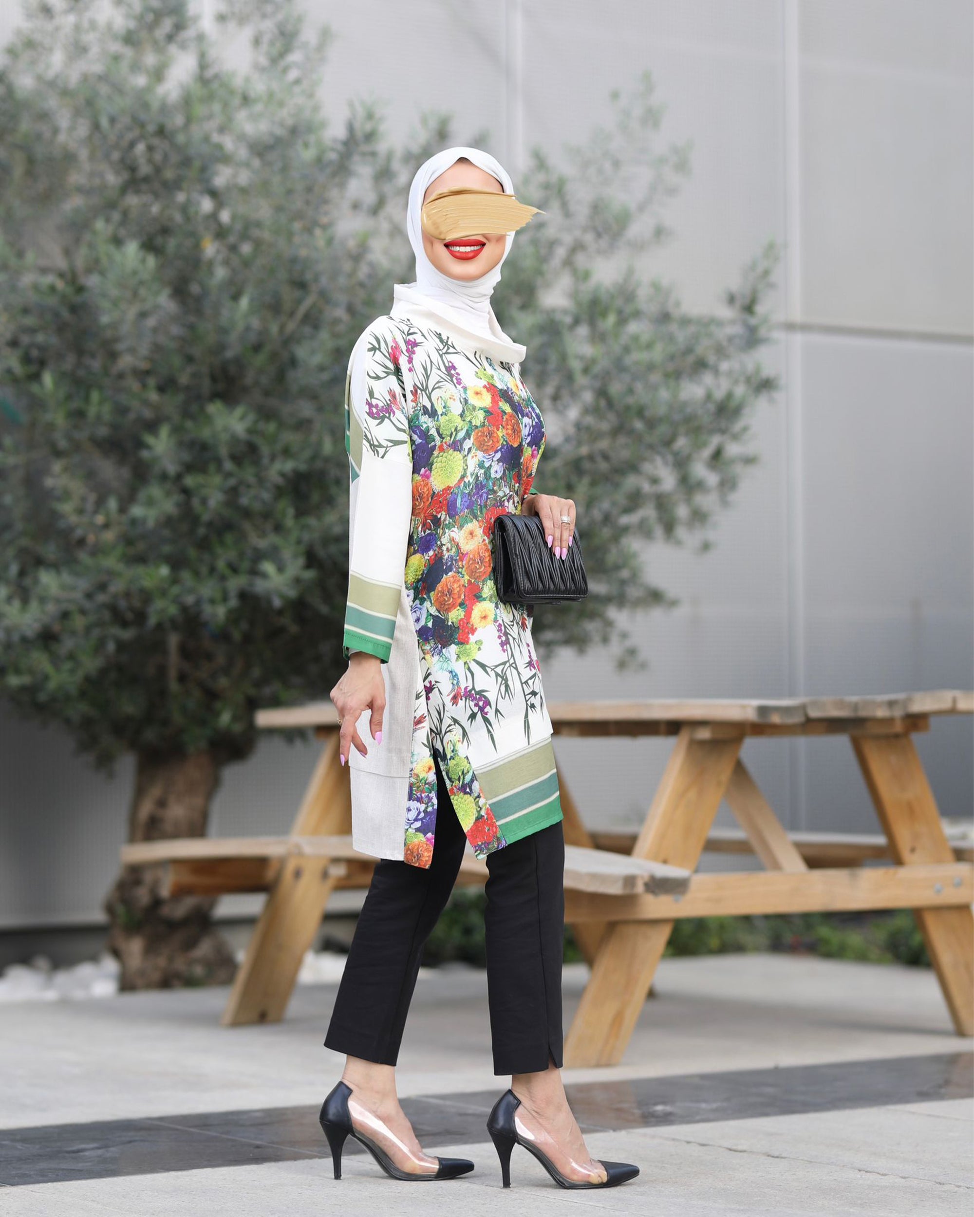 Shirt Model 1032 - linen & Cotton - White & Colored