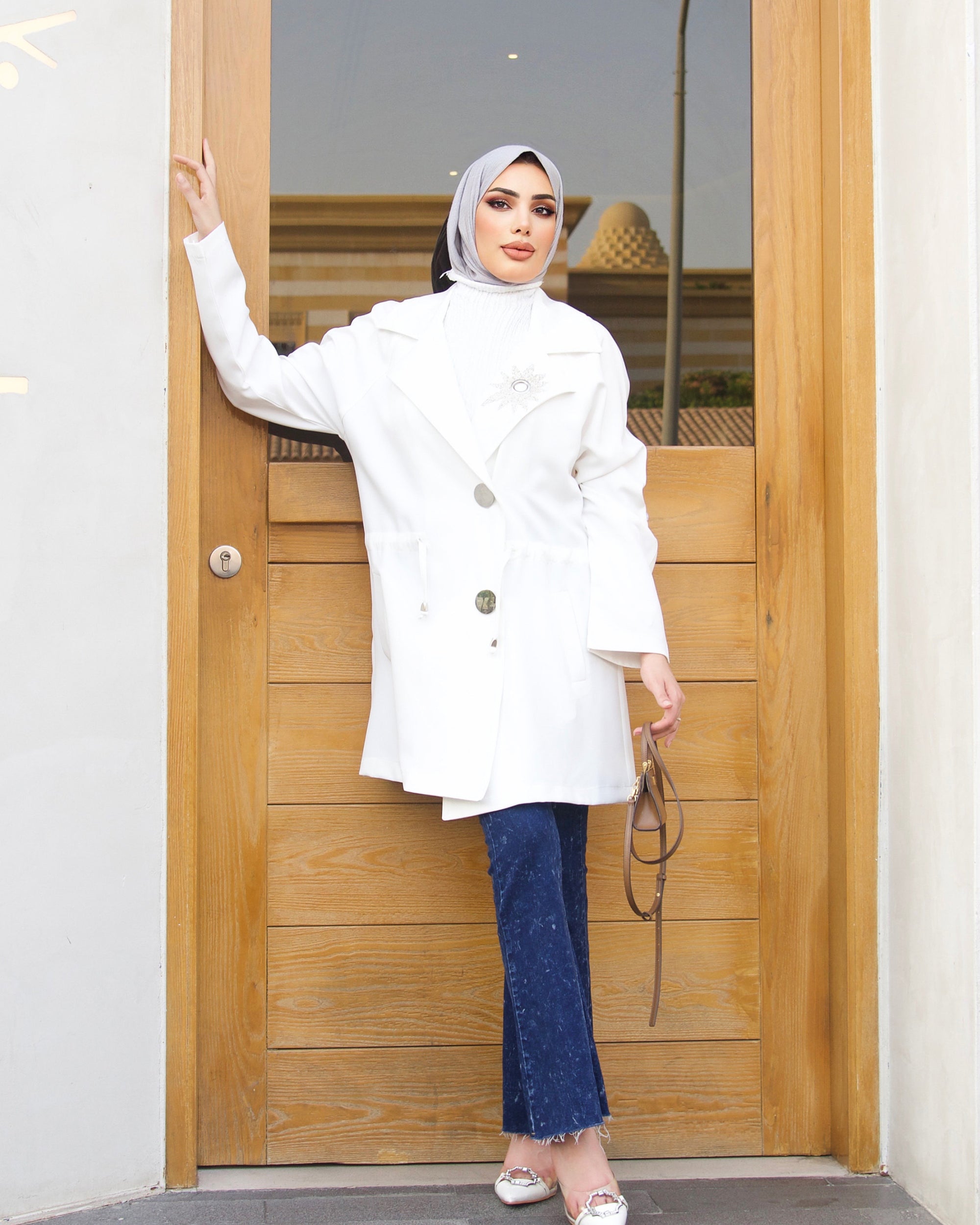Jacket Model 1043 - Barbie - White