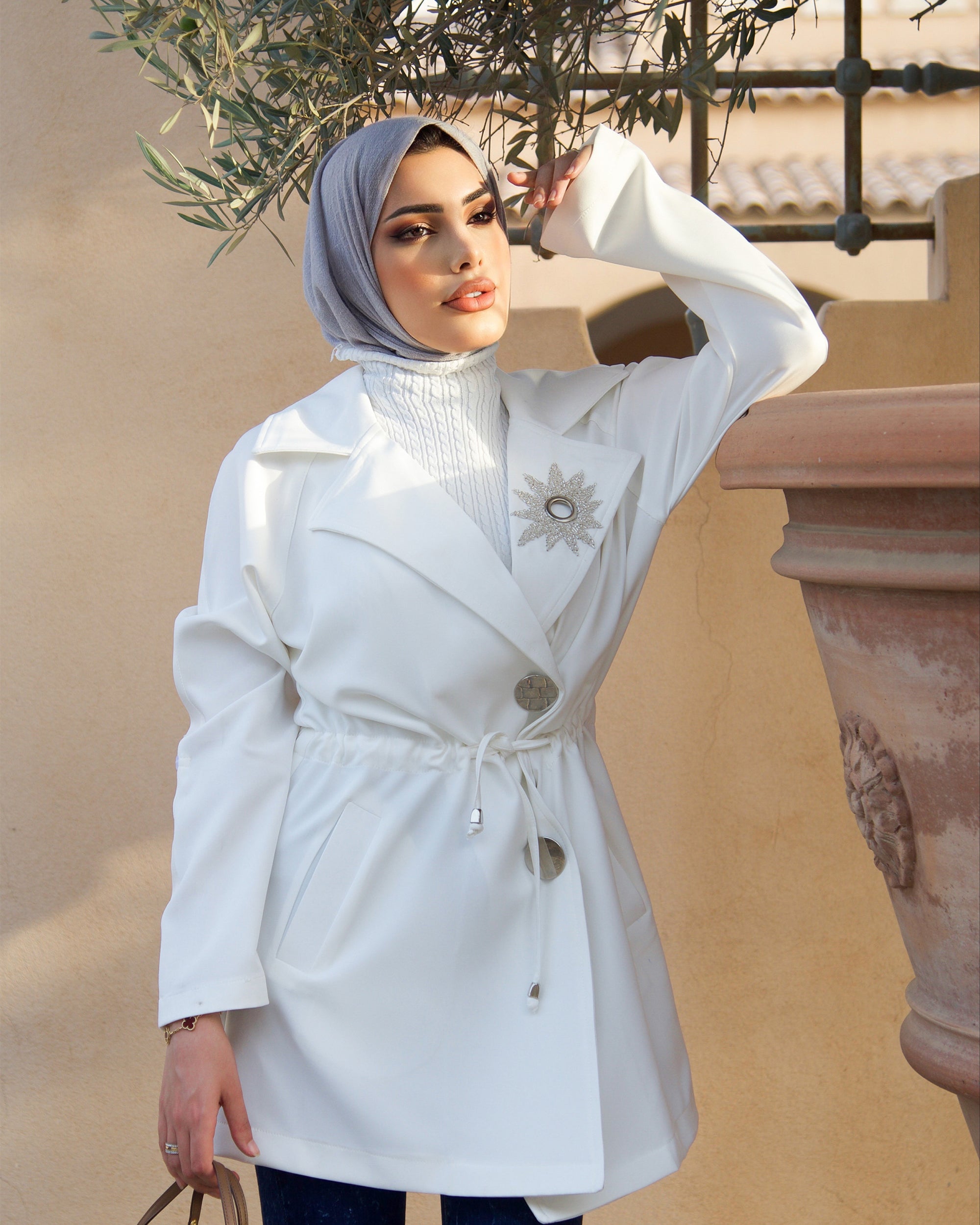 Jacket Model 1043 - Barbie - White