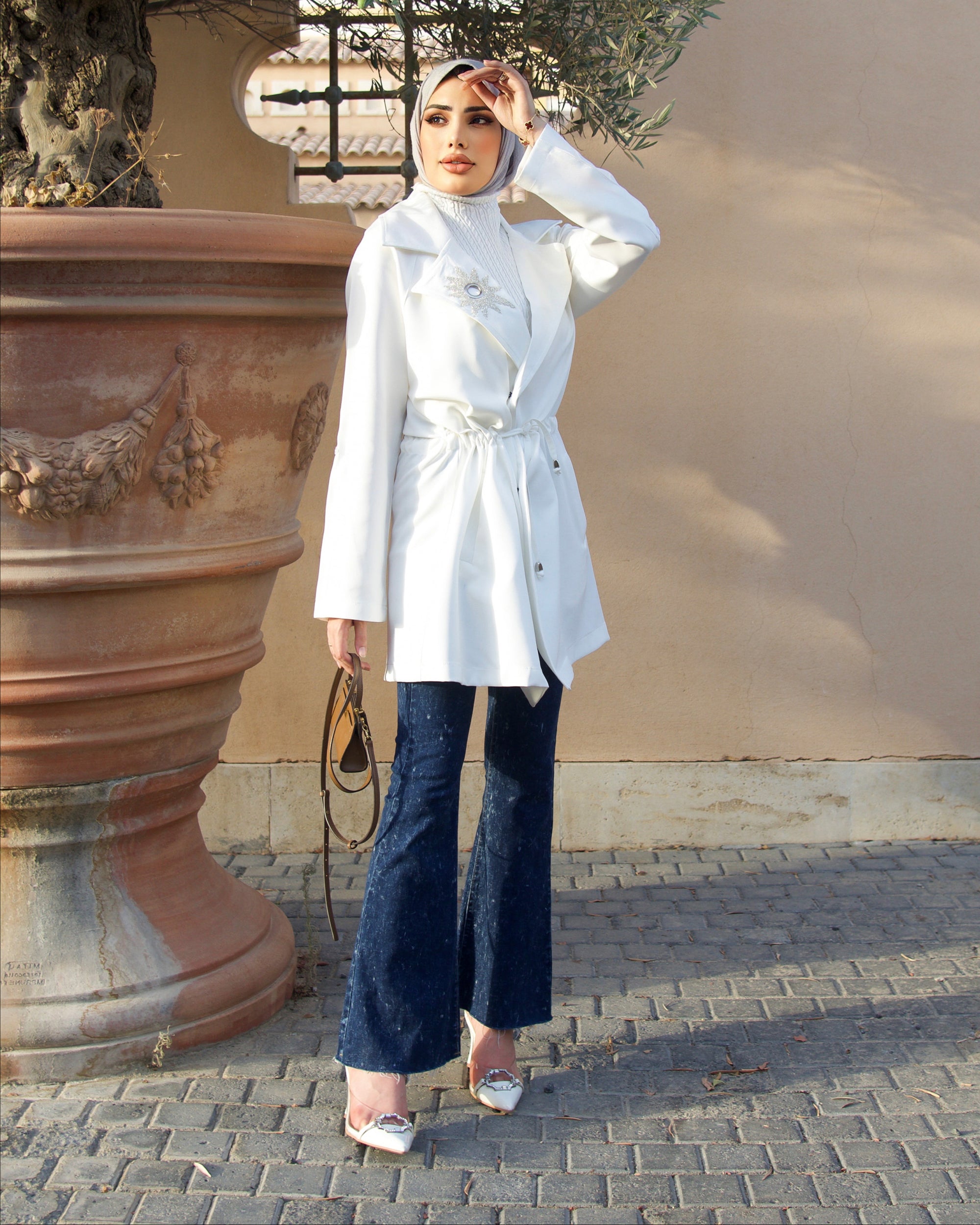 Jacket Model 1043 - Barbie - White