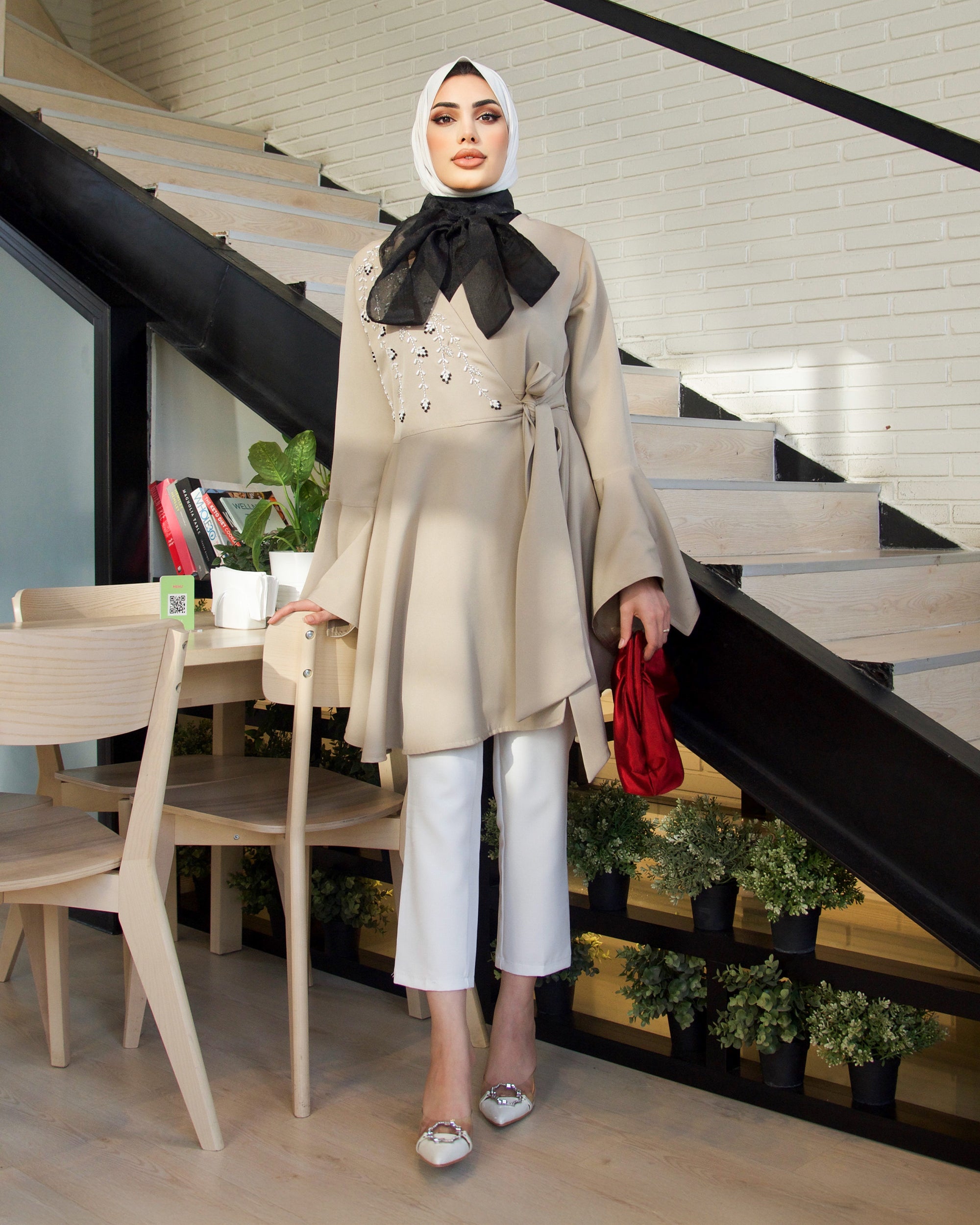 Shirt Model 1045 - Barbie - Beige