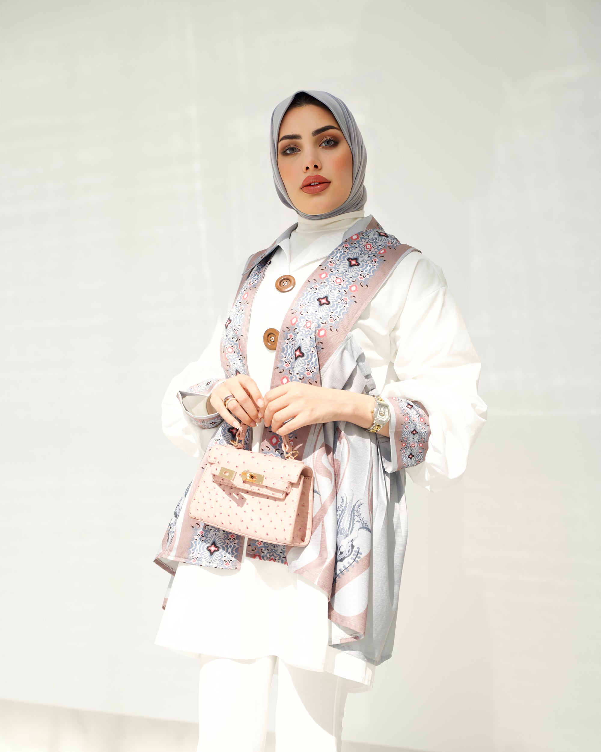 Shirt & Vest Model 1046 - Poplin & Cotton - White & Colored