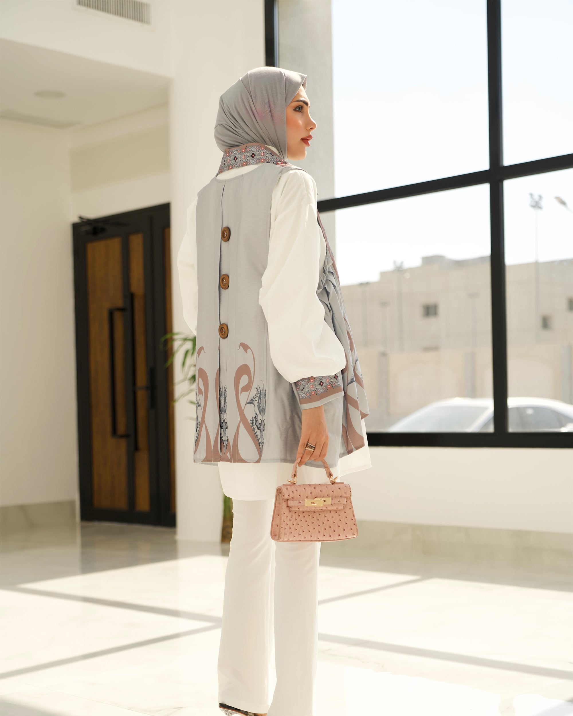 Shirt & Vest Model 1046 - Poplin & Cotton - White & Colored