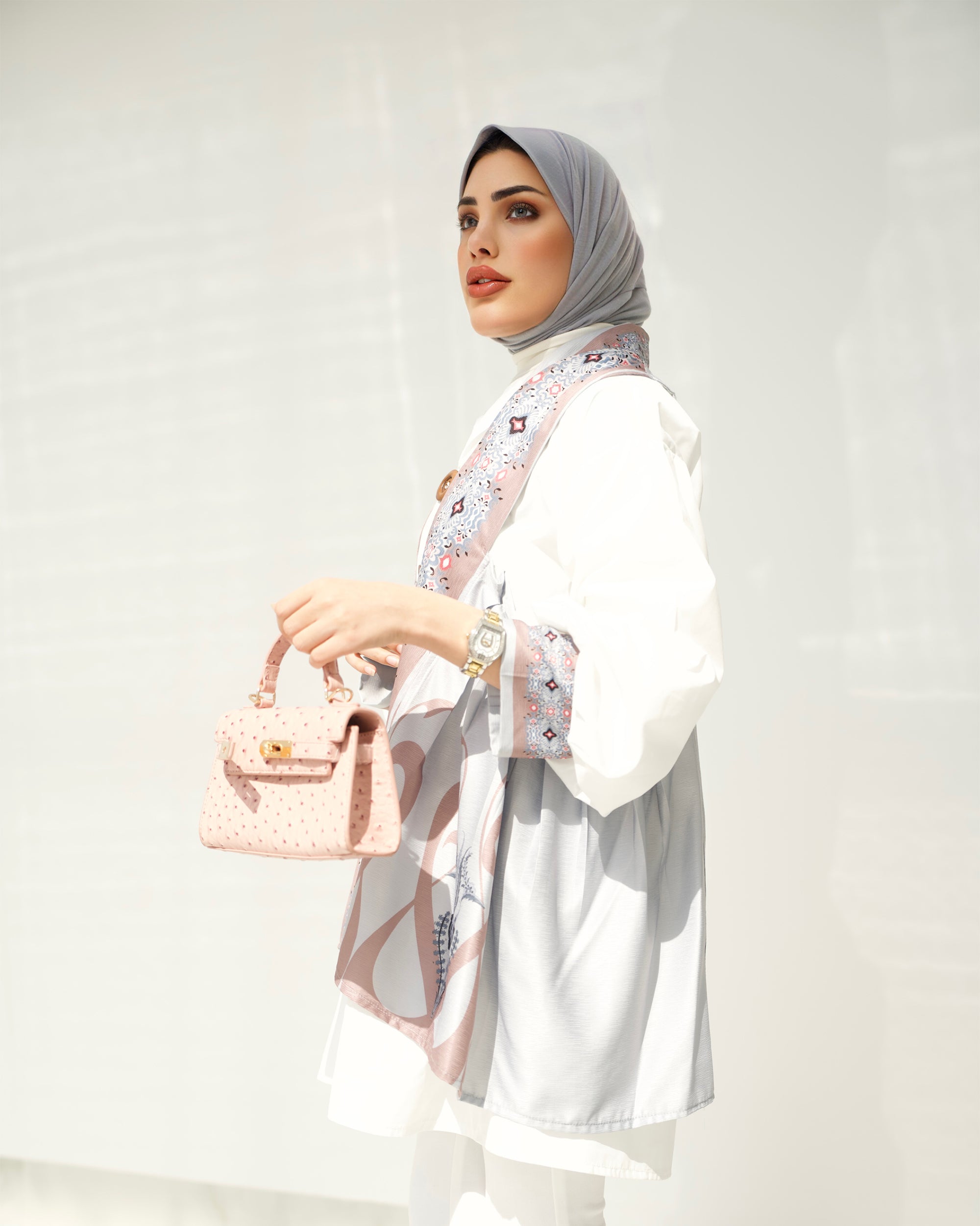 Shirt & Vest Model 1046 - Poplin & Cotton - White & Colored