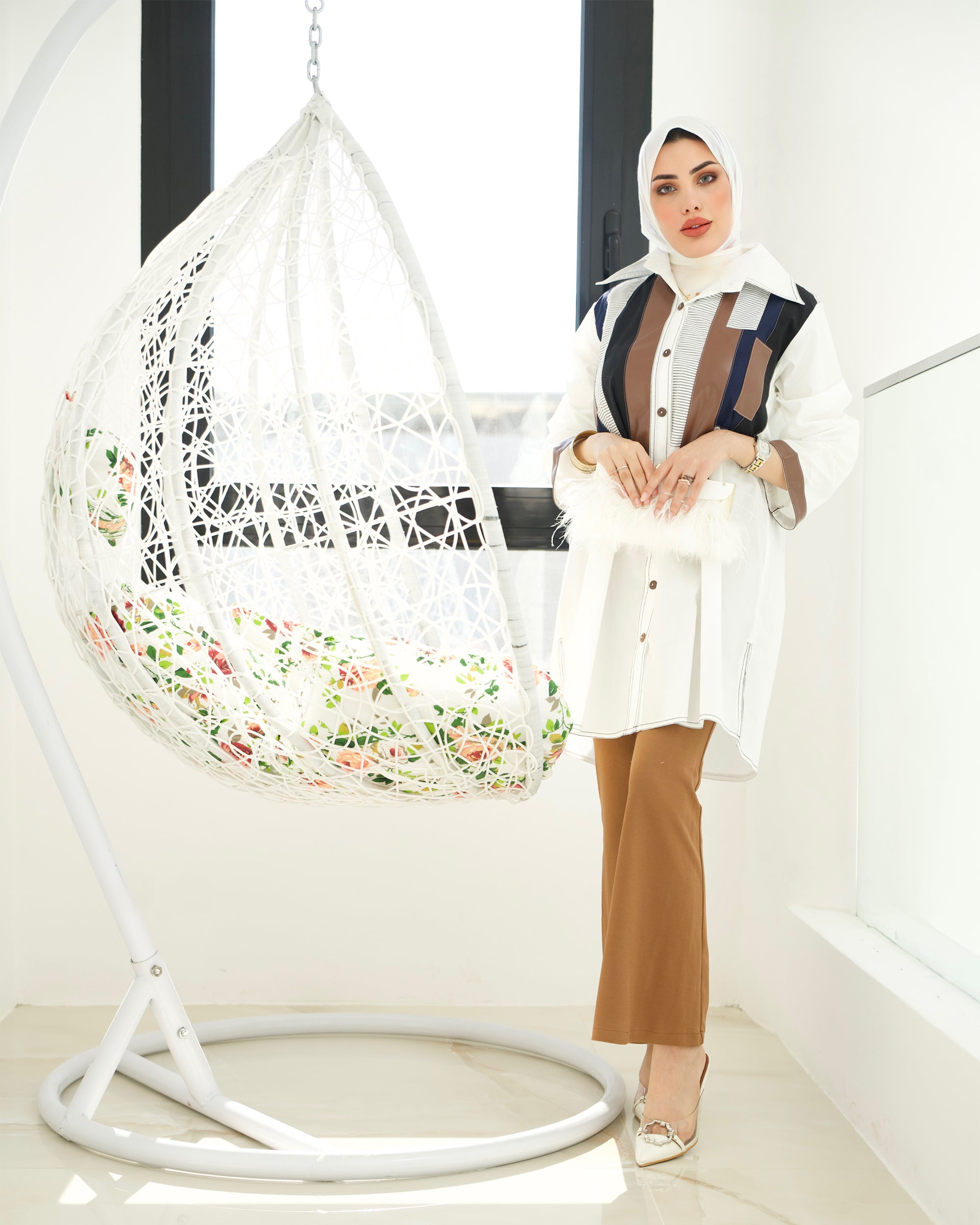 Shirt Model 1049 - Poplin - White & Colored