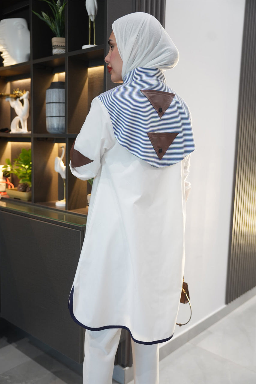 Shirt Model 1088 - Poplin - White