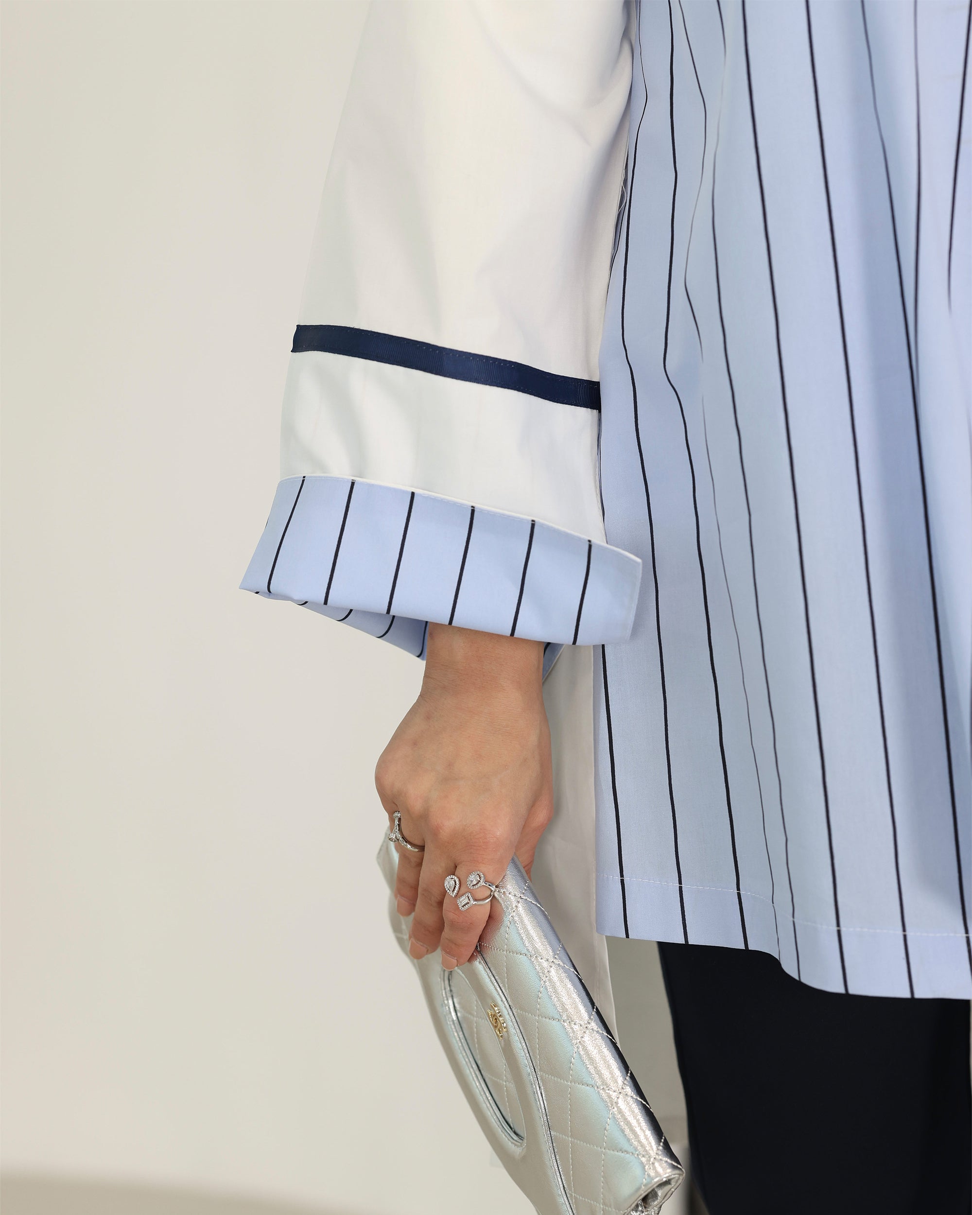 Shirt Model 1097 - Poplin - Blue & White