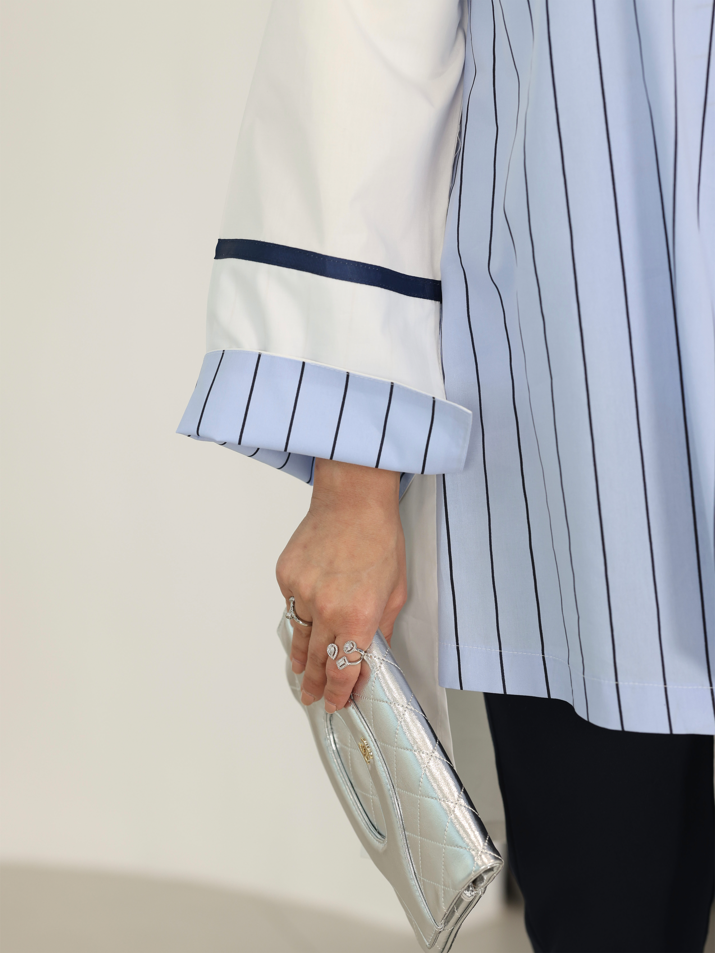 Shirt Model 1097 - Poplin - Blue & White