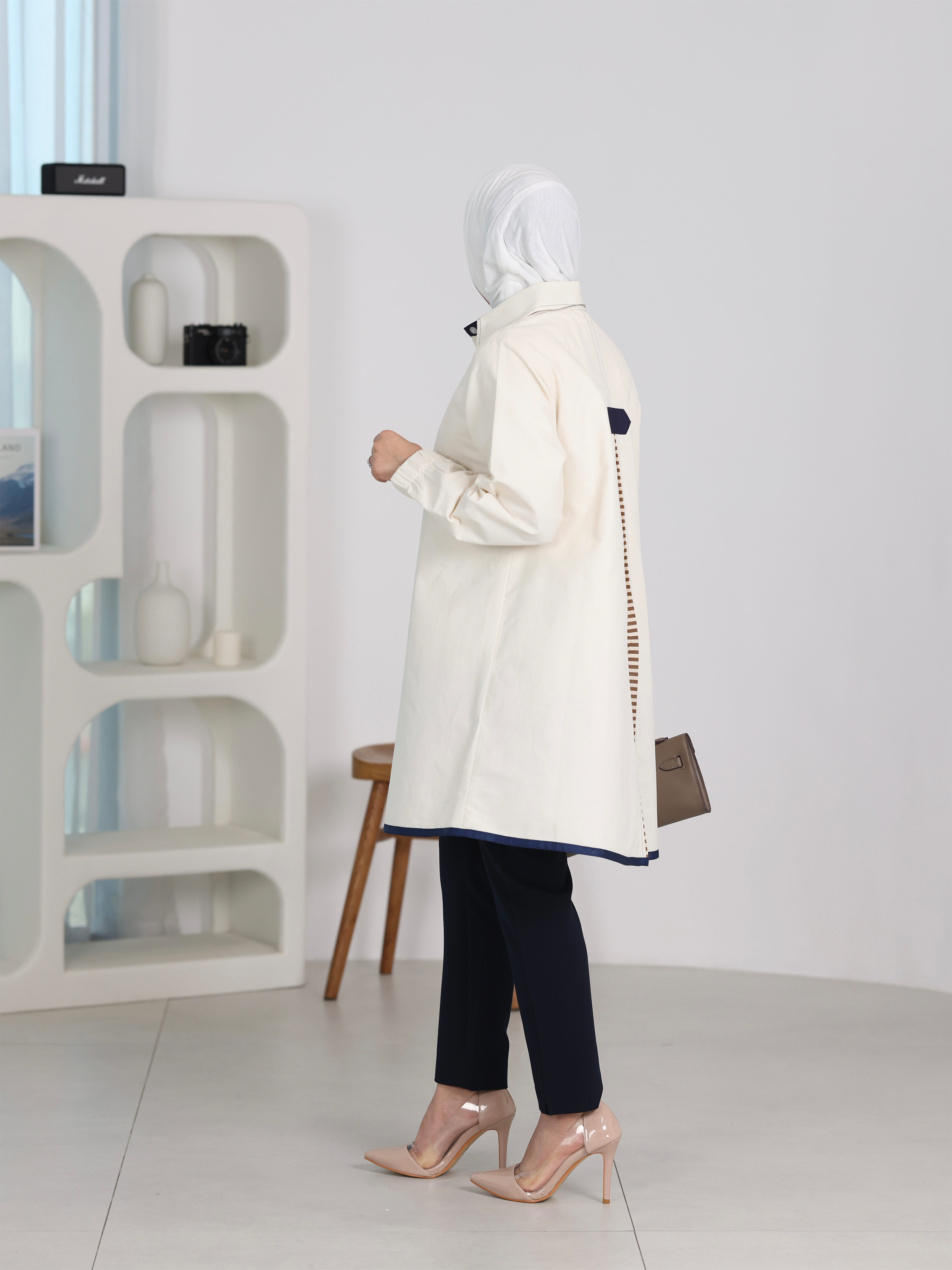 Shirt Model 1099 - Viscose Cotton - Beige