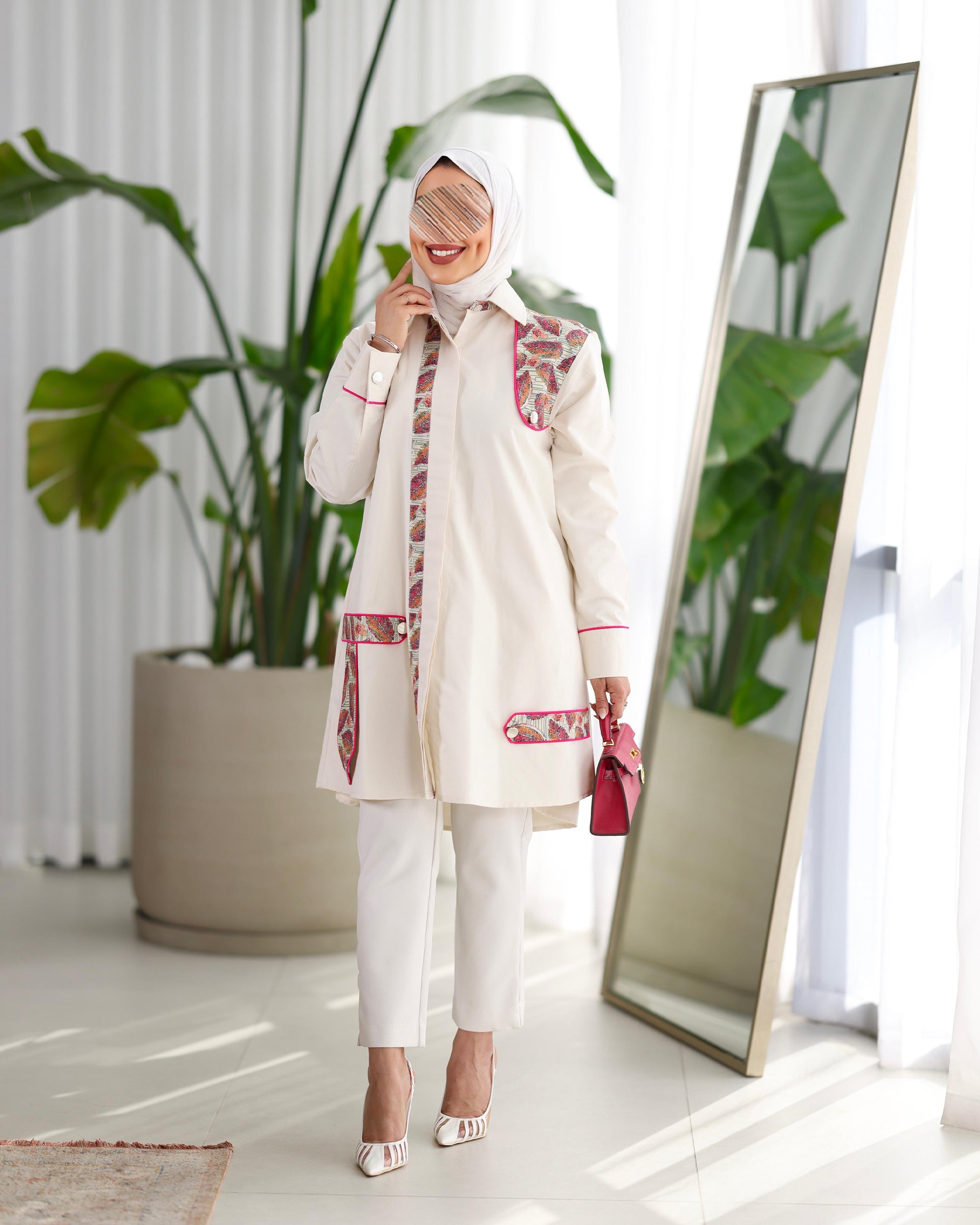 Shirt Model 1101 - Poplin - Beige