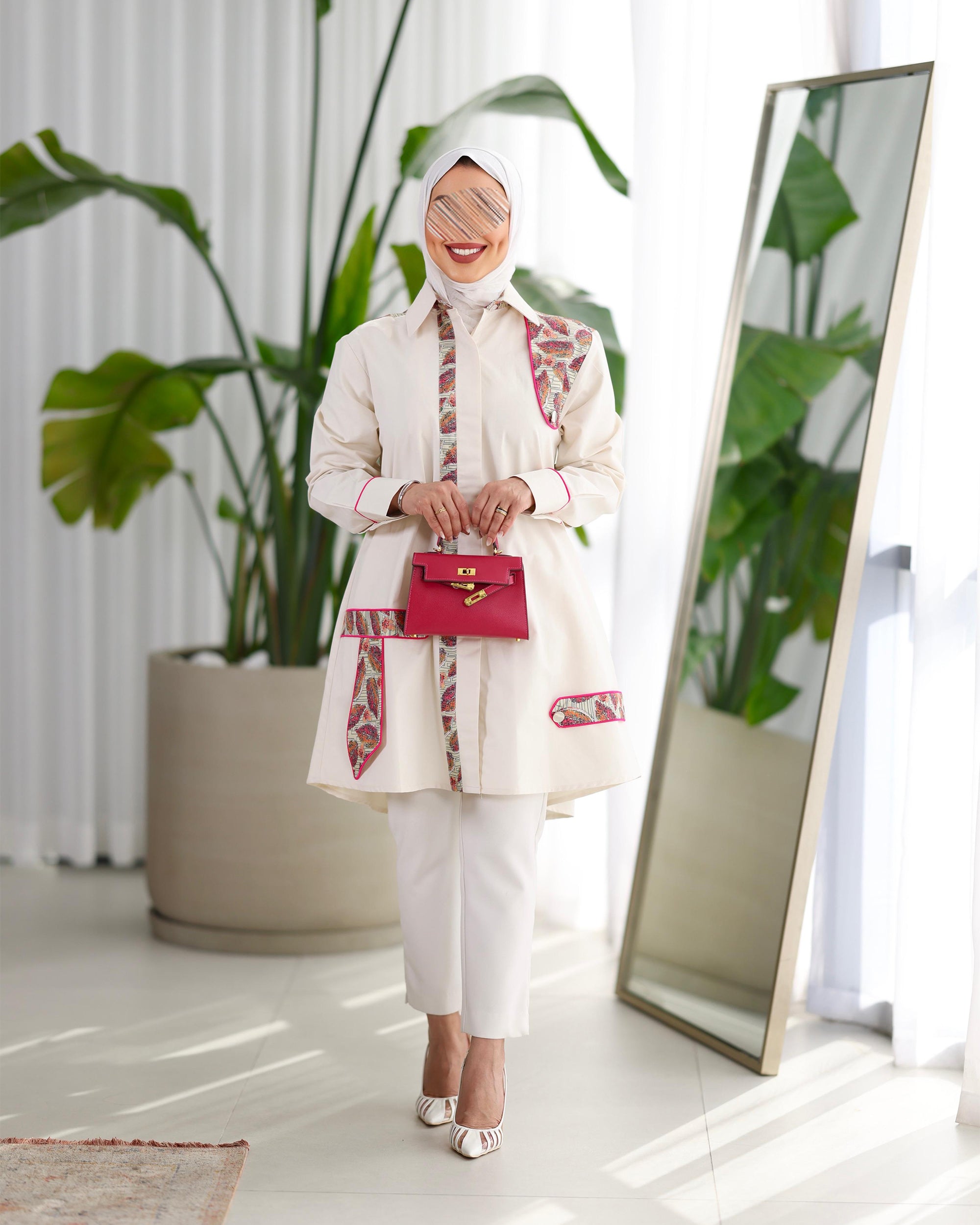 Shirt Model 1101 - Poplin - Beige