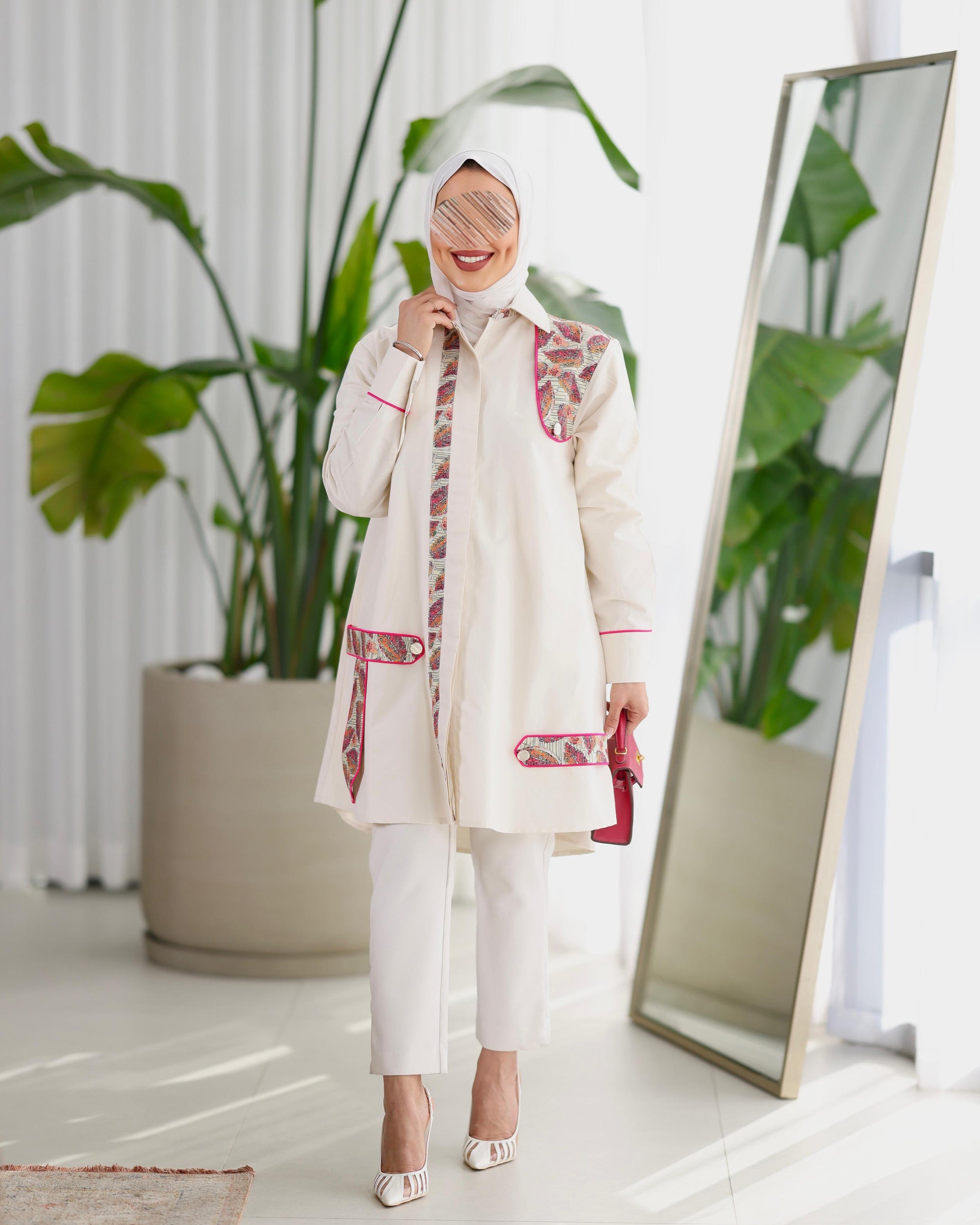 Shirt Model 1101 - Poplin - Beige