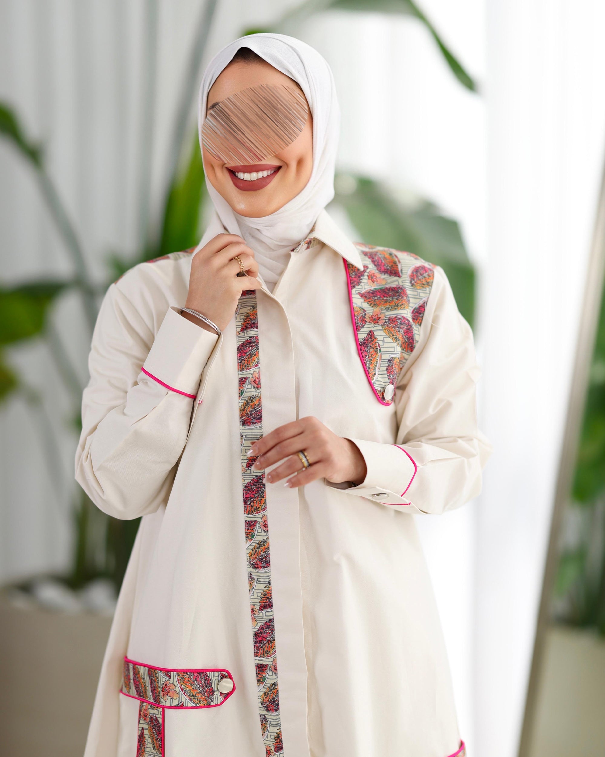 Shirt Model 1101 - Poplin - Beige