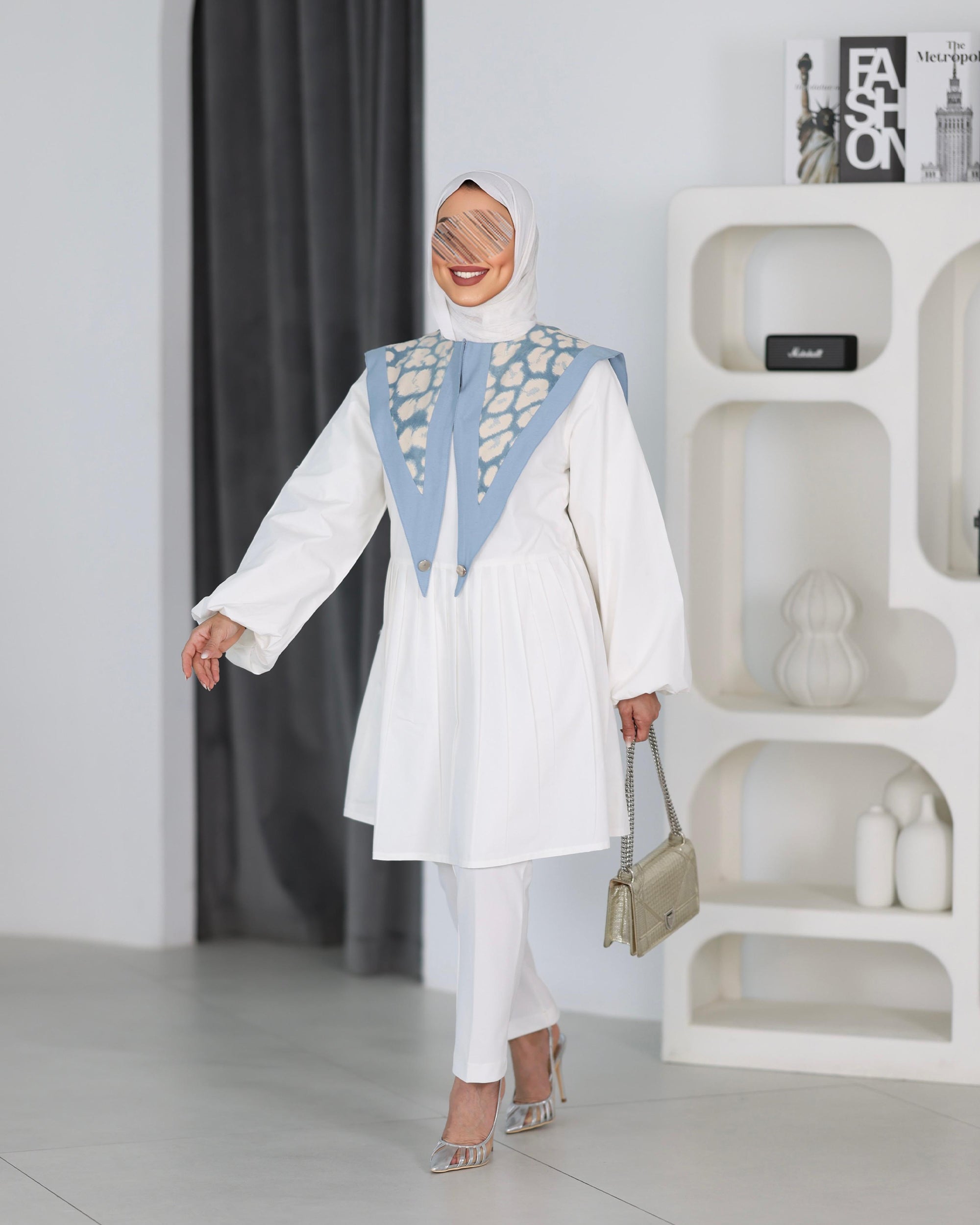 Shirt Model 1107 - Poplin - White