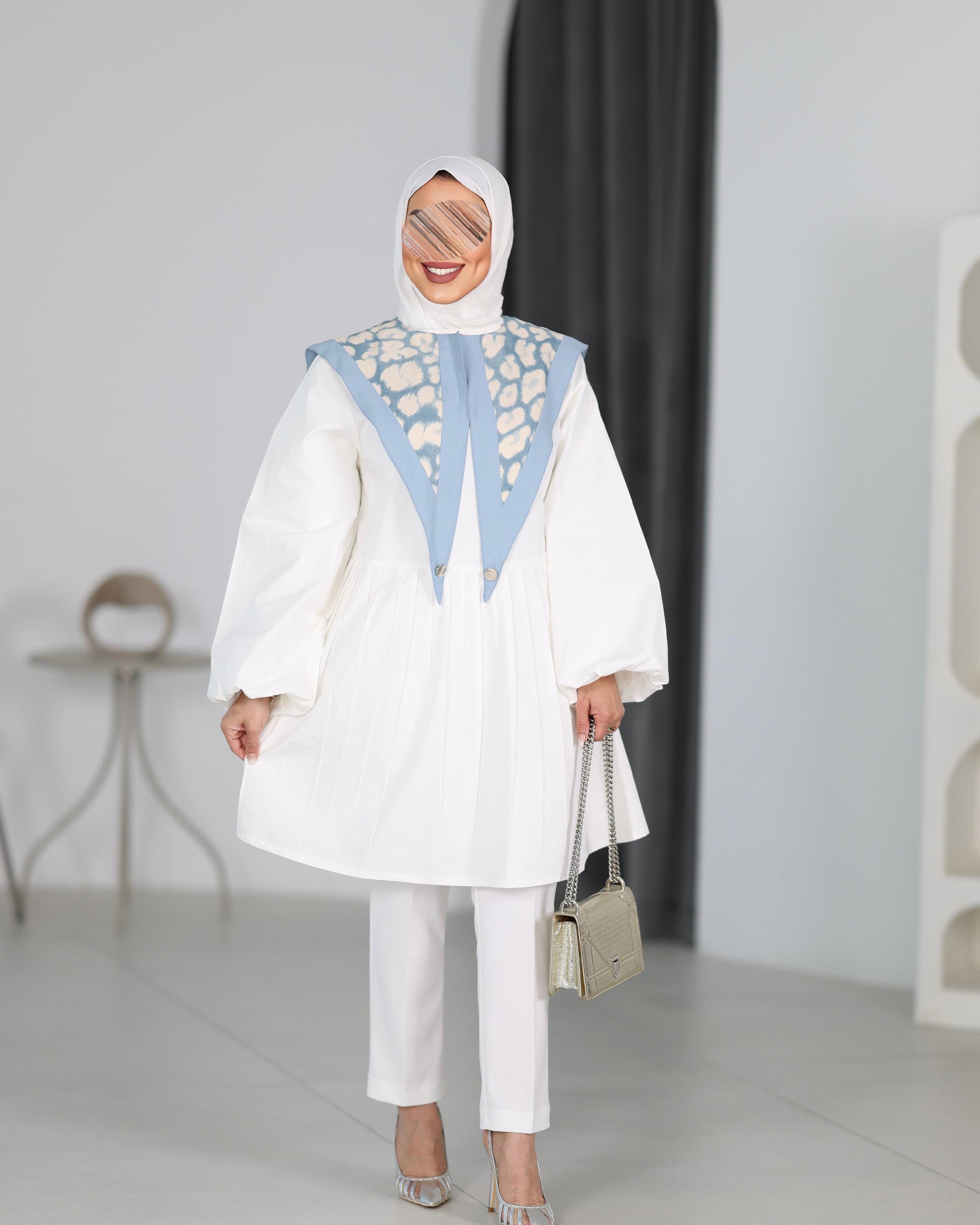 Shirt Model 1107 - Poplin - White