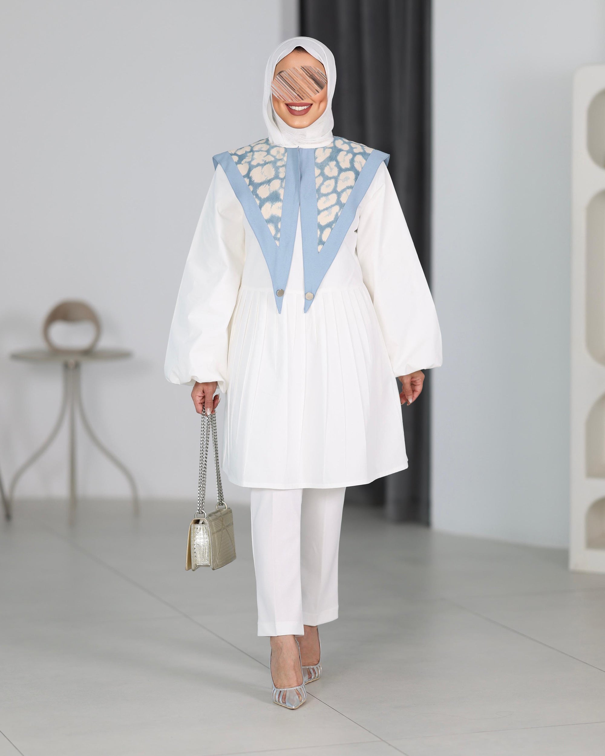 Shirt Model 1107 - Poplin - White