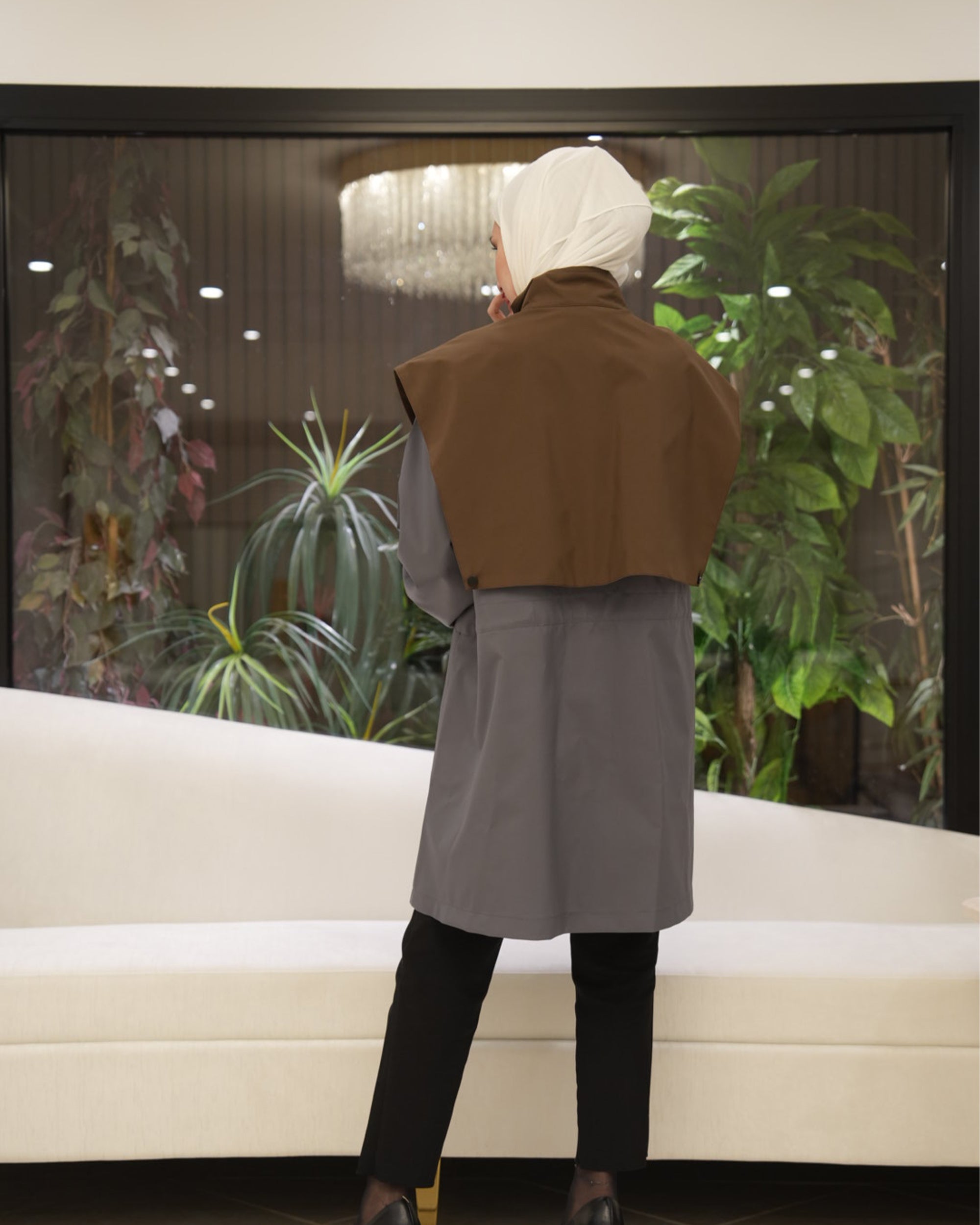 Shirt Model 1111 – Parachute – Grey & Brown