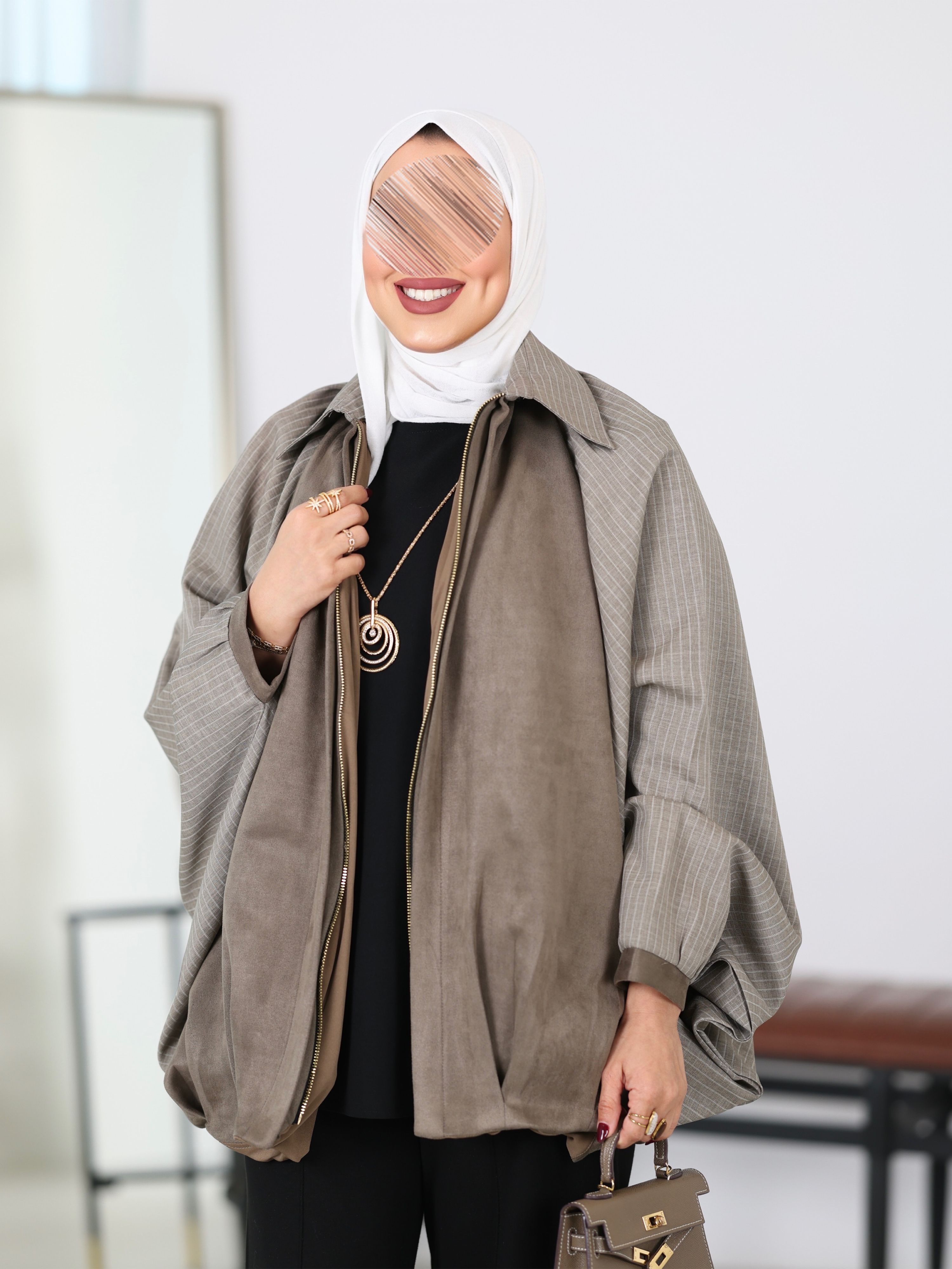 Shirt Model 1116 - Chamois - Grey