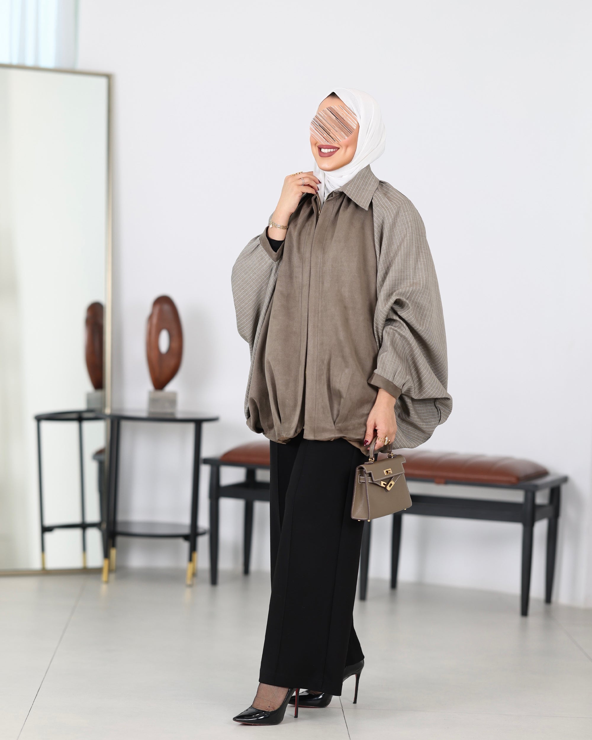 Shirt Model 1116 - Chamois - Grey