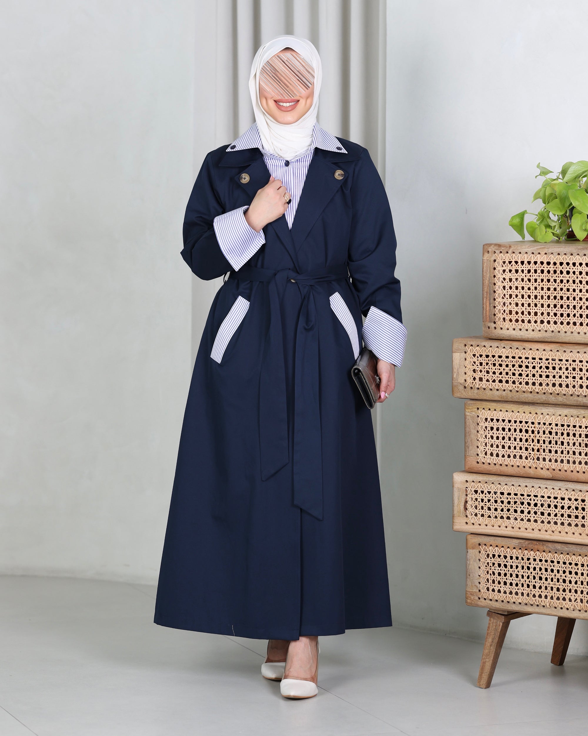 Trench Coat Model 1135 - Parachute - Navy