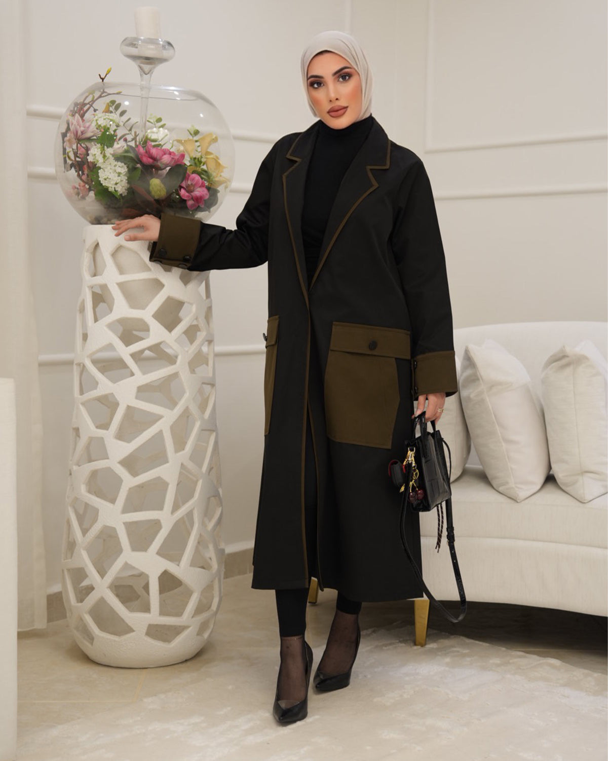 Trench Coat Model 1146 - Parachute - Dark Brown
