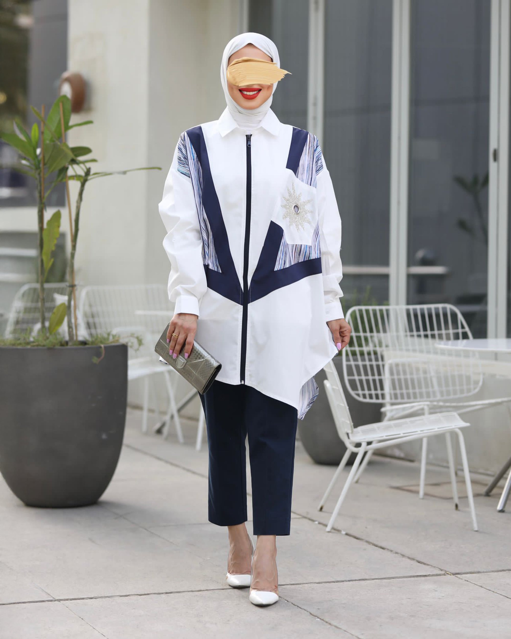 Shirt Model 1030 - Poplin & Cotton - White