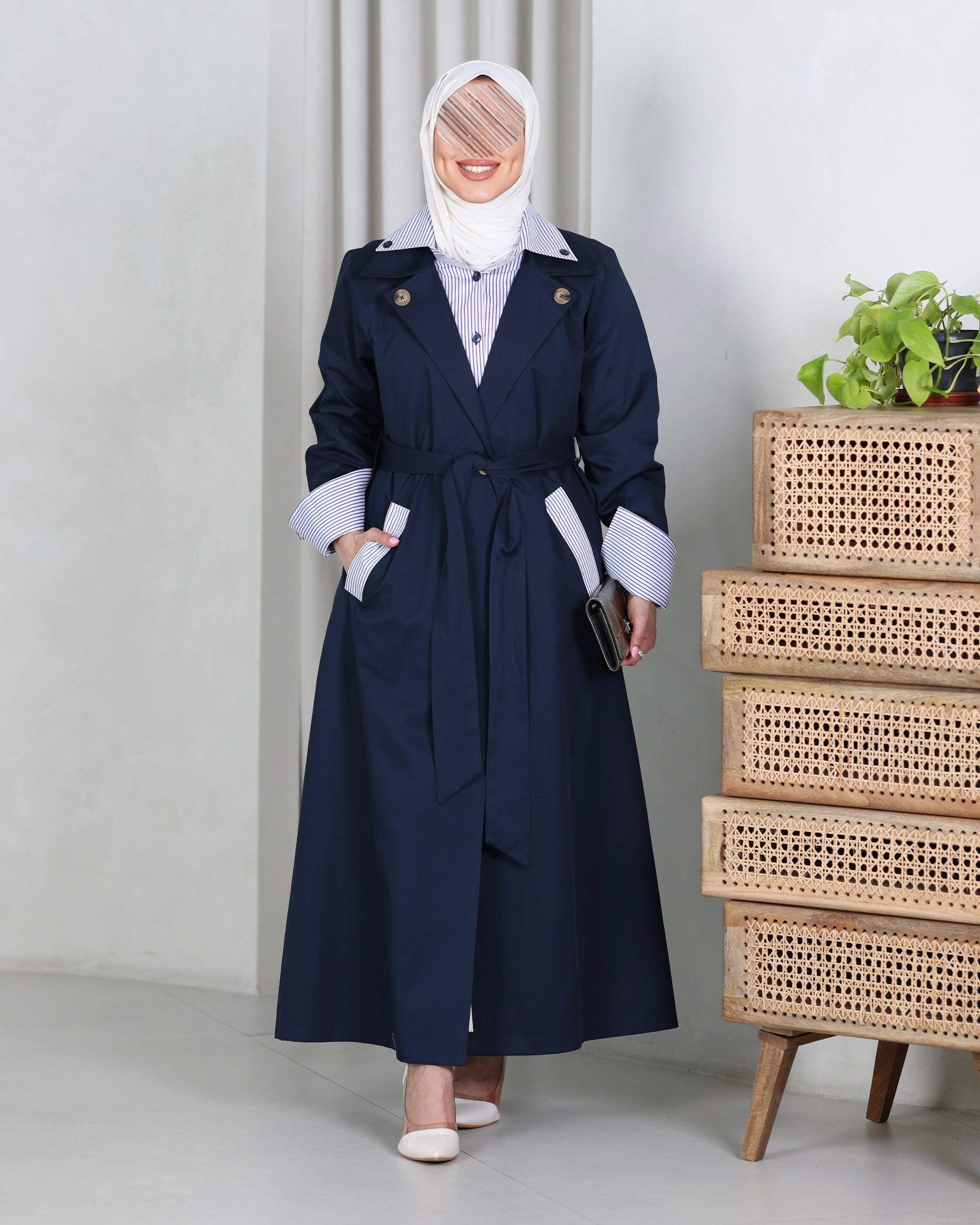 Trench Coat Model 1135 - Parachute - Navy