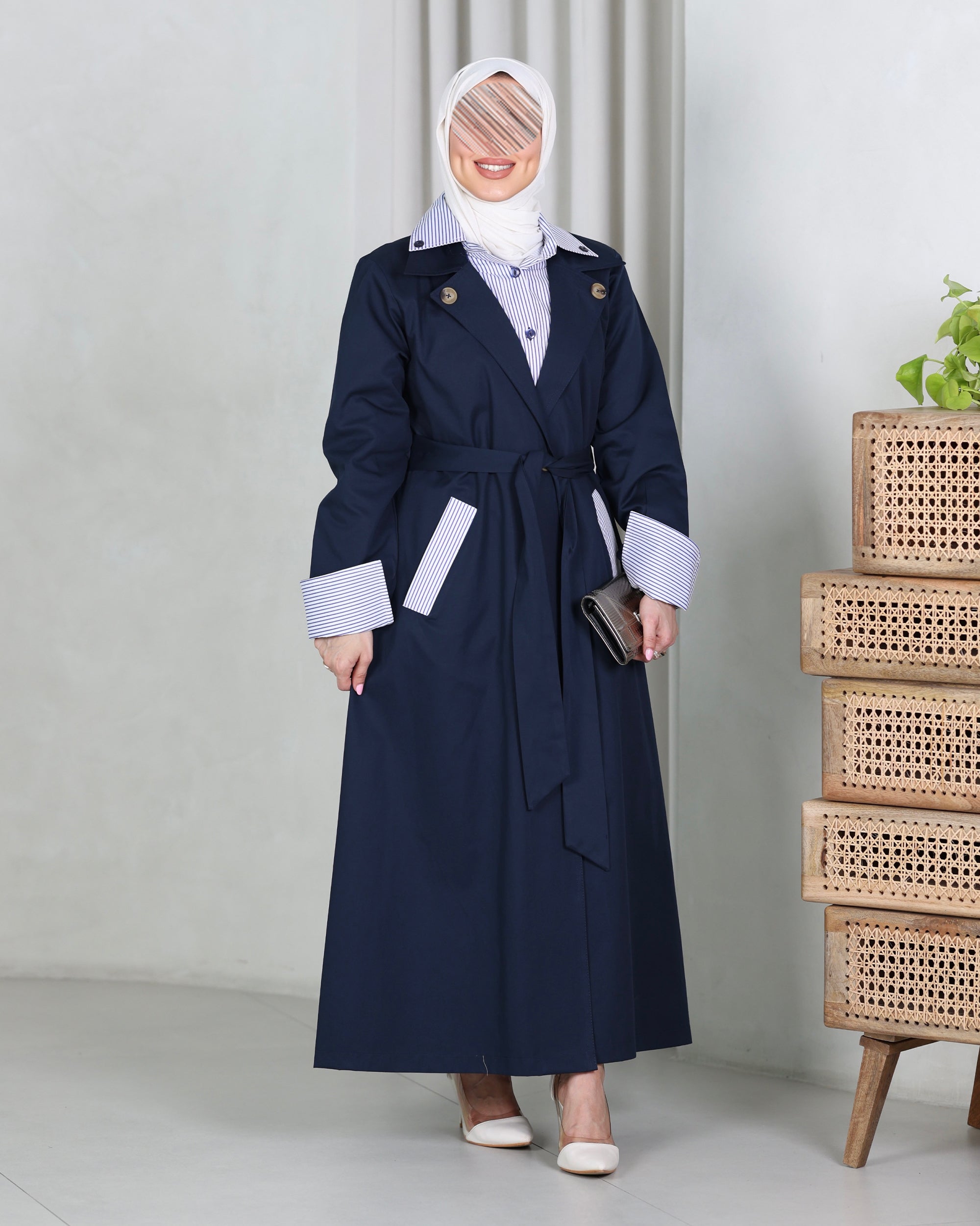 Trench Coat Model 1135 - Parachute - Navy